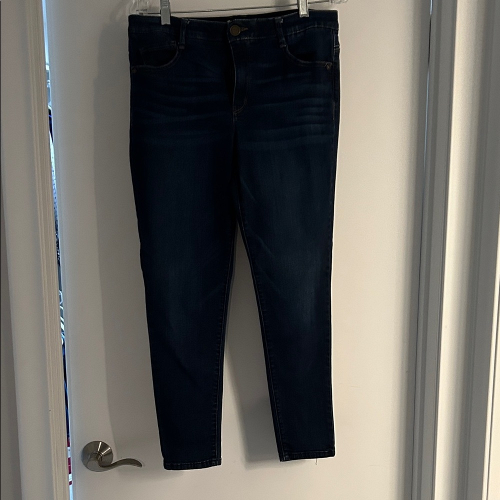 Classic Navy Wit and Wisdom Women's Ankle Jeans